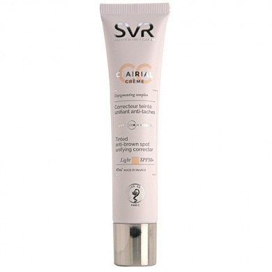 SVR CLAIRIAL CC CRÈME CORRECTEUR UNIFIANT ANTI-TACHES LIGHT SPF50+ 40 ML SVR CLAIRIAL CC CRÈME CORRECTEUR UNIFIANT ANTI-TACHES LIGHT SPF50+ 40 ML