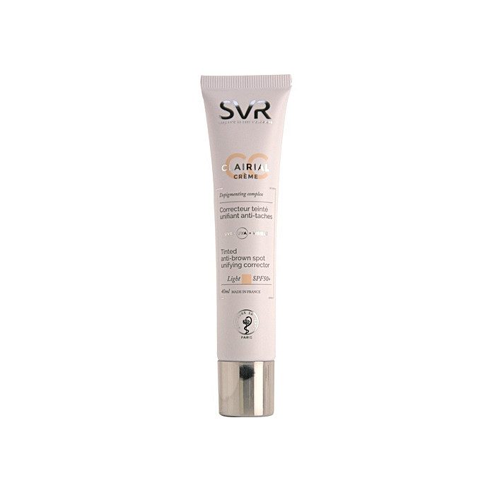 SVR CLAIRIAL CC CRÈME CORRECTEUR UNIFIANT ANTI-TACHES LIGHT SPF50+ 40 ML SVR CLAIRIAL CC CRÈME CORRECTEUR UNIFIANT ANTI-TACHES LIGHT SPF50+ 40 ML