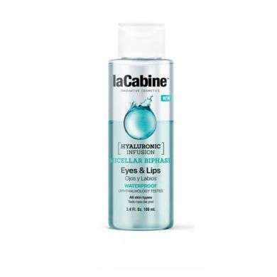 LA CABINE EAU MICELLAIRE BIPHASE YEUX ET LEVRES HYALURONIC INFUSION 100 ML LA CABINE EAU MICELLAIRE BIPHASE YEUX ET LEVRES HYALURONIC INFUSION 100 ML