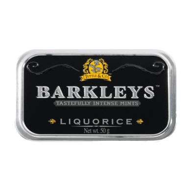 TUTTLE AND CO BARKLEYS LIQUORICE PASTILLES REGLISSE 50G TUTTLE AND CO BARKLEYS LIQUORICE PASTILLES REGLISSE 50G