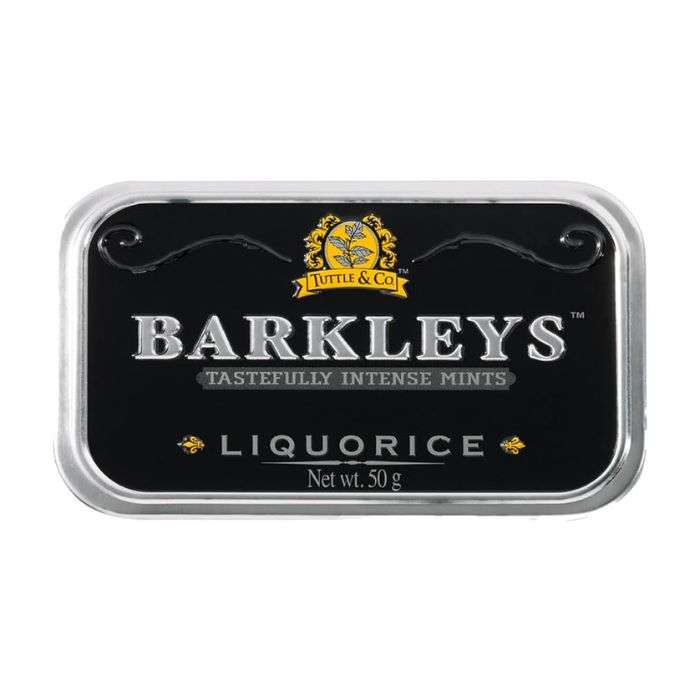 TUTTLE AND CO BARKLEYS LIQUORICE PASTILLES REGLISSE 50G TUTTLE AND CO BARKLEYS LIQUORICE PASTILLES REGLISSE 50G