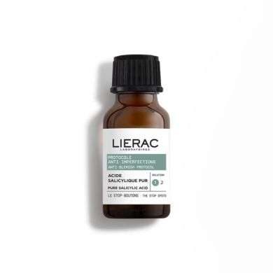 LIERAC PROTOCOLE ANTI IMPERFECTIONS ACIDE SALICYLIQUE PUR LE STOP BOUTONS 15ML LIERAC PROTOCOLE ANTI IMPERFECTIONS ACIDE SALICYLIQUE PUR LE STOP BOUTONS 15ML