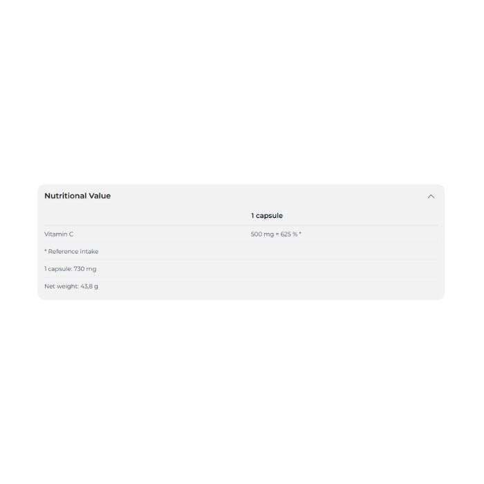 NUTREND COMPLEMENT ALIMENTAIRE VITAMINE C 500MG 60 CAPSULE