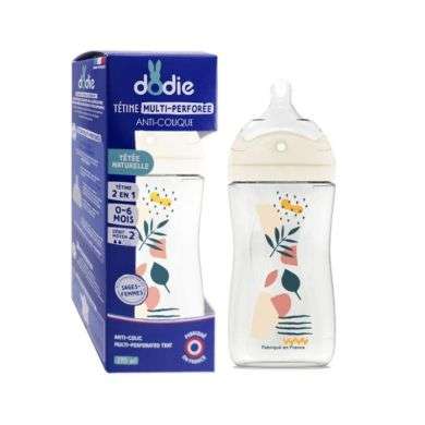 DODIE BIBERON TETINE MULTI PERFOREE ANTI COLIQUE 270 ML 0-6MOIS DEBIT 2 ROSE DODIE BIBERON TETINE MULTI PERFOREE ANTI COLIQUE 270 ML 0-6MOIS DEBIT 2 ROSE