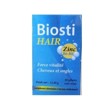 BIOSTI HAIR COMPLEMENT ALIMENTAIRE CHEVEUX ET ONGLES 30 GELULES BIOSTI HAIR COMPLEMENT ALIMENTAIRE CHEVEUX ET ONGLES 30 GELULES