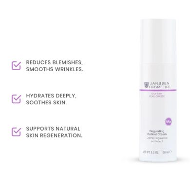 JANSSEN COSMETICS CREME REGULATRICE AU RETINOL PEAU GRASSE 150 ML JANSSEN COSMETICS CREME REGULATRICE AU RETINOL PEAU GRASSE 150 ML