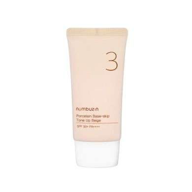 NUMBUZIN PORCELAIN BASE SKIP TONE UP BEIGE N3 SPF 50+PA++++50ML NUMBUZIN PORCELAIN BASE SKIP TONE UP BEIGE N3 SPF 50+PA++++50ML