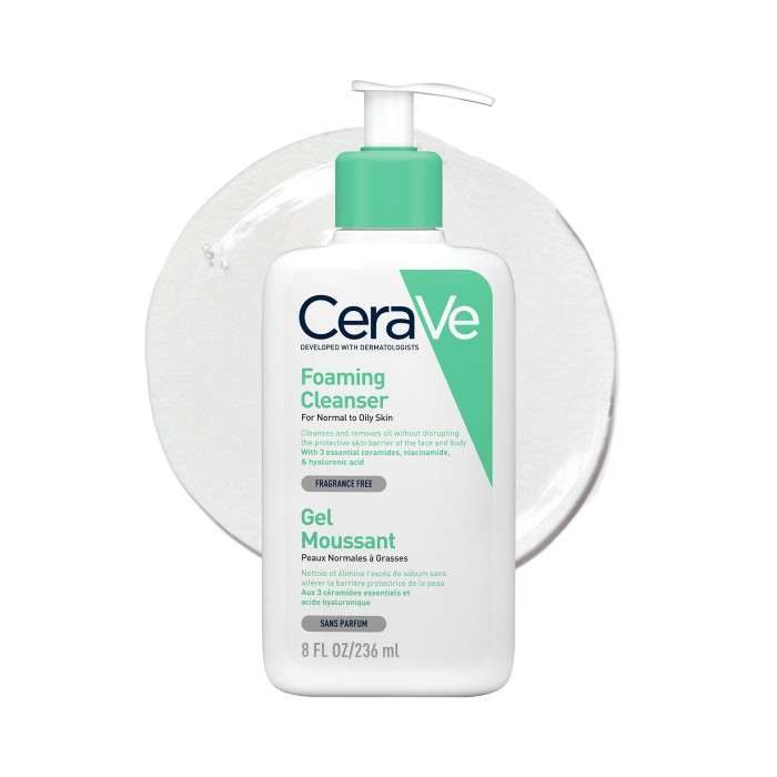 CERAVE GEL MOUSSANT PEAUX NORMALES A GRASSES 236 ML CERAVE GEL MOUSSANT PEAUX NORMALES A GRASSES 236 ML