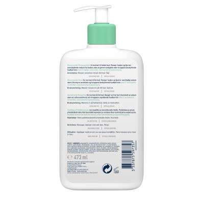 CERAVE GEL MOUSSANT PEAUX NORMALES A GRASSES 473 ML CERAVE GEL MOUSSANT PEAUX NORMALES A GRASSES 473 ML