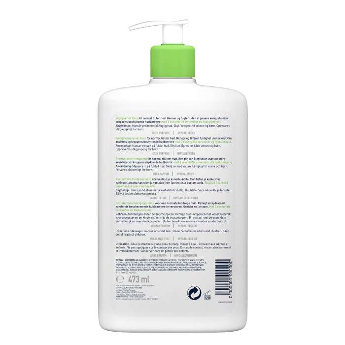 CERAVE CREME LAVANTE HYDRATANTE 473 ML CERAVE CREME LAVANTE HYDRATANTE 473 ML
