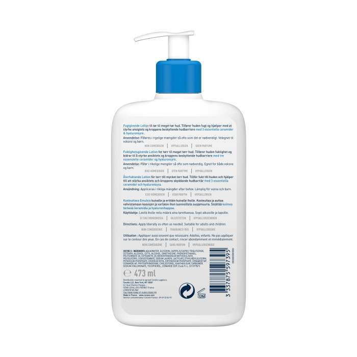 CERAVE LAIT HYDRATANT PEAUX SECHES A TRES SECHES 473 ML CERAVE LAIT HYDRATANT PEAUX SECHES A TRES SECHES 473 ML