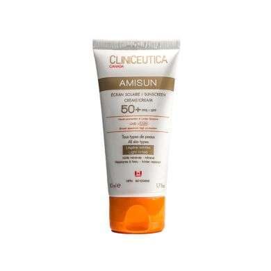CLINICEUTICAAMISUN ECRAN SOLAIRE SPF 50 + CREME LEGERE TINTEE 50 ML CLINICEUTICAAMISUN ECRAN SOLAIRE SPF 50 + CREME LEGERE TINTEE 50 ML