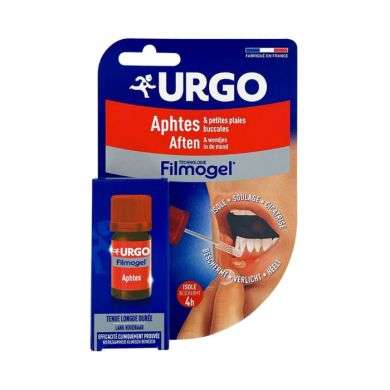 URGO FILMOGEL APHTES ET PETITES PLAIES BUCCALES 6 ML URGO FILMOGEL APHTES ET PETITES PLAIES BUCCALES 6 ML