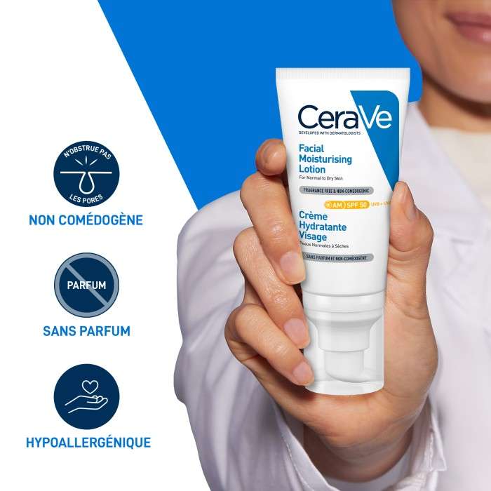 CERAVE CREME HYDRATANTE VISAGE SPF 50 52 ML  CERAVE CREME HYDRATANTE VISAGE SPF 50 52 ML