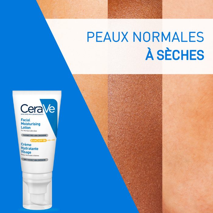 CERAVE CREME HYDRATANTE VISAGE SPF 50 52 ML  CERAVE CREME HYDRATANTE VISAGE SPF 50 52 ML