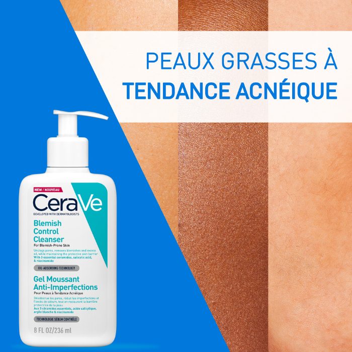 CERAVE GEL MOUSSANT ANTI IMPERFECTIONS 236 ML+ GEL BLEMISH 3ML OFFERT CERAVE GEL MOUSSANT ANTI IMPERFECTIONS 236 ML+ GEL BLEMISH 3ML OFFERT
