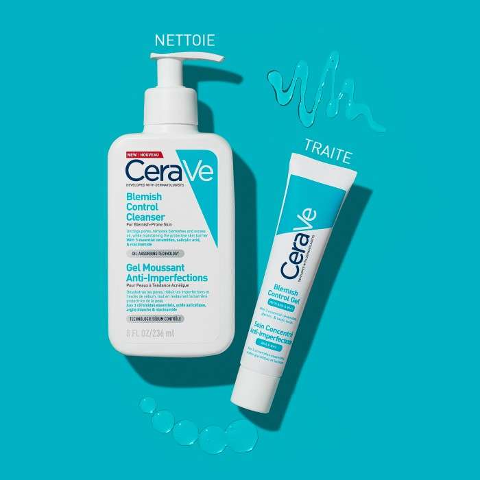 CERAVE GEL MOUSSANT ANTI IMPERFECTIONS 236 ML+ GEL BLEMISH 3ML OFFERT CERAVE GEL MOUSSANT ANTI IMPERFECTIONS 236 ML+ GEL BLEMISH 3ML OFFERT