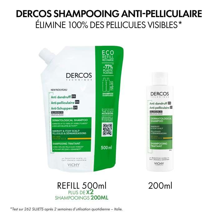 VICHY DERCOS SHAMPOING ANTI PELLICULAIRE DS CHEVEUX SECS 200 ML VICHY DERCOS SHAMPOING ANTI PELLICULAIRE DS CHEVEUX SECS 200 ML