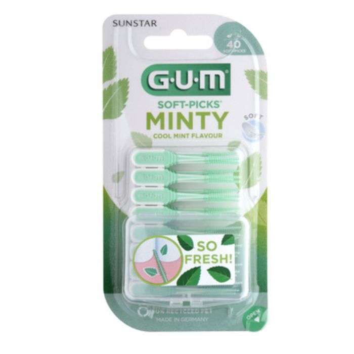 GUM SOFT PICKS MINTY S PACK DE 40 REF 669 GUM SOFT PICKS MINTY S PACK DE 40 REF 669