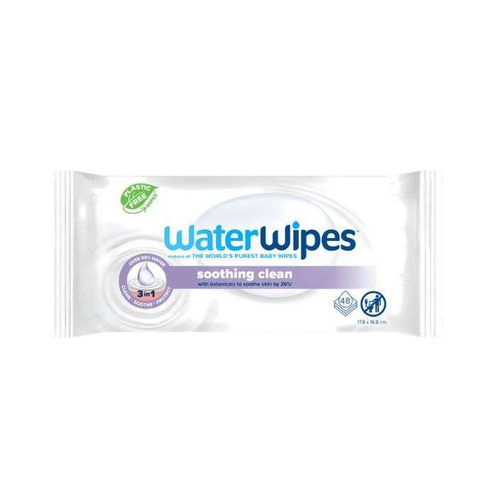 WATERWIPES LINGETTES SOOTHING CLEAN PACK DE 48 WATERWIPES LINGETTES SOOTHING CLEAN PACK DE 48