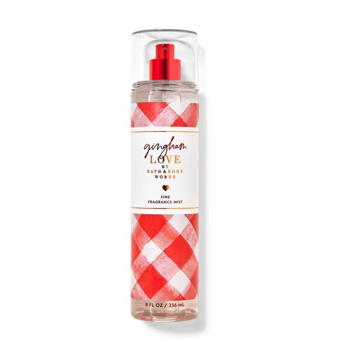BATH AND BODY WORKS GINGHAM LOVE BRUME PARFUMEE 236 ML BATH AND BODY WORKS GINGHAM LOVE BRUME PARFUMEE 236 ML