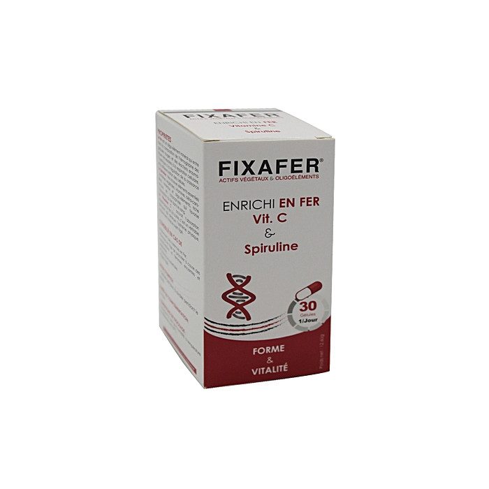 FIXAFER : Fer & vitamine c 30 gélules FIXAFER : Fer & vitamine c 30 gélules