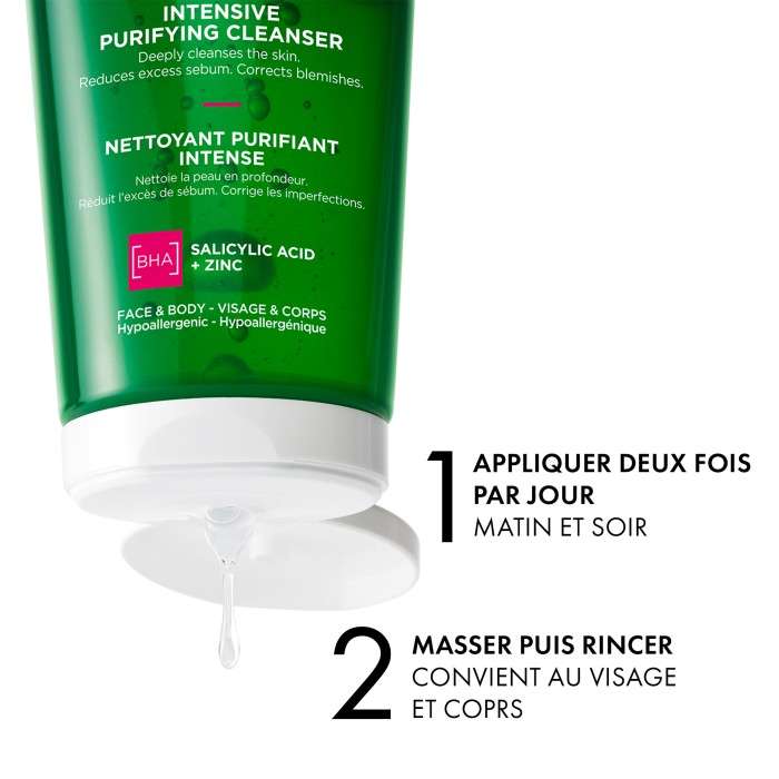 VICHY NORMADERM GEL PURIFIANT INTENSE PEAU GRASSE ET ACNEIQUE 200 ML VICHY NORMADERM GEL PURIFIANT INTENSE PEAU GRASSE ET ACNEIQUE 200 ML
