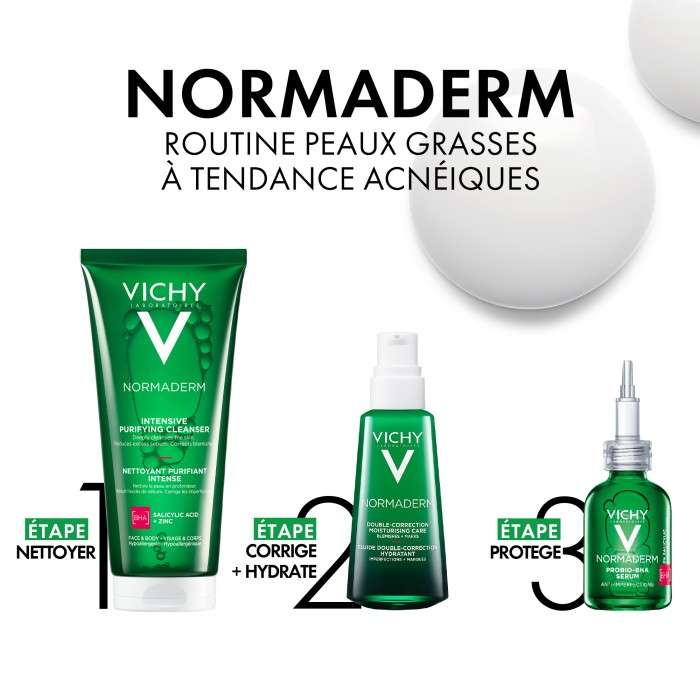VICHY NORMADERM GEL PURIFIANT INTENSE PEAU GRASSE ET ACNEIQUE 400 ML