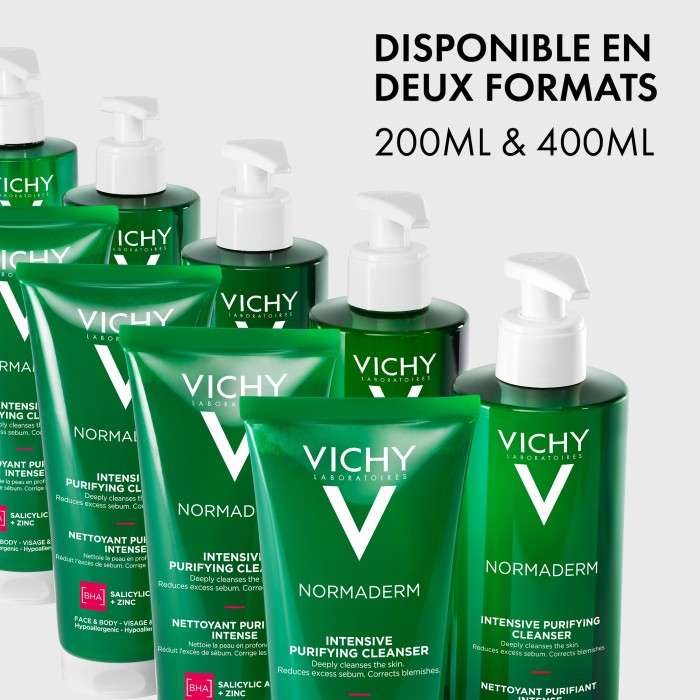 VICHY NORMADERM GEL PURIFIANT INTENSE PEAU GRASSE ET ACNEIQUE 400 ML
