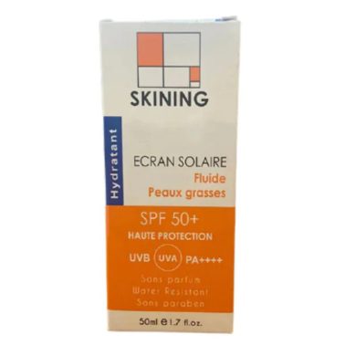 SKINING INVISBLE ECRAN SOLAIRE SPF 50+ FLUIDE PEAUX GRASSES 50 ML SKINING INVISBLE ECRAN SOLAIRE SPF 50+ FLUIDE PEAUX GRASSES 50 ML
