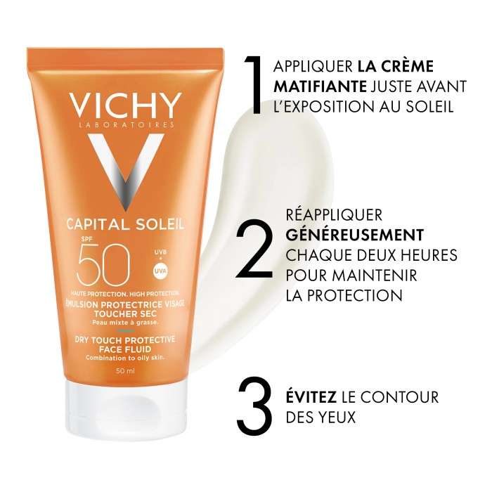 VICHY CAPITAL SOLEIL BB CREME ANTI-BRILLANCE TEINTEE TOUCHER SEC 50 ML VICHY CAPITAL SOLEIL BB CREME ANTI-BRILLANCE TEINTEE TOUCHER SEC 50 ML
