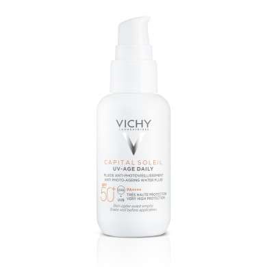 VICHY CAPITAL SOLEIL UV AGE DAILY SPF 50 FLUIDE ANTI PHOTOVIEILLISSEMENT 40 ML VICHY CAPITAL SOLEIL UV AGE DAILY SPF 50 FLUIDE ANTI PHOTOVIEILLISSEMENT 40 ML
