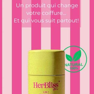 HERBLISS 3 EN 1 BATON COIFFANT 50 G + 2 BROSSES HERBLISS 3 EN 1 BATON COIFFANT 50 G + 2 BROSSES
