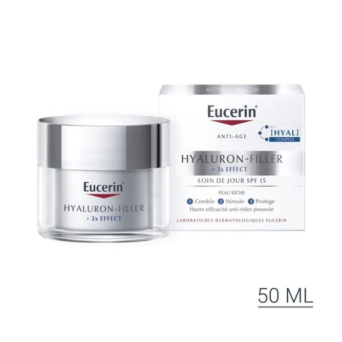 EUCERIN HYALURON FILLER 3* EFFECT SOIN DE JOUR SPF 15 PEAU SECHE 50ML EUCERIN HYALURON FILLER 3* EFFECT SOIN DE JOUR SPF 15 PEAU SECHE 50ML