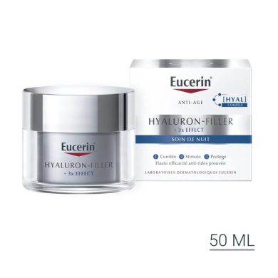 EUCERIN HYALURON FILLER *3 EFFECTS SOIN DE NUIT 50 ML EUCERIN HYALURON FILLER *3 EFFECTS SOIN DE NUIT 50 ML
