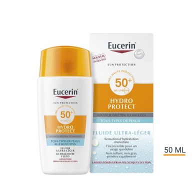 EUCERIN HYDRO PROTECT FLUIDE ULTRA LEGERSPF 50+ TOUS TYPES DE PEAUX EUCERIN HYDRO PROTECT FLUIDE ULTRA LEGERSPF 50+ TOUS TYPES DE PEAUX