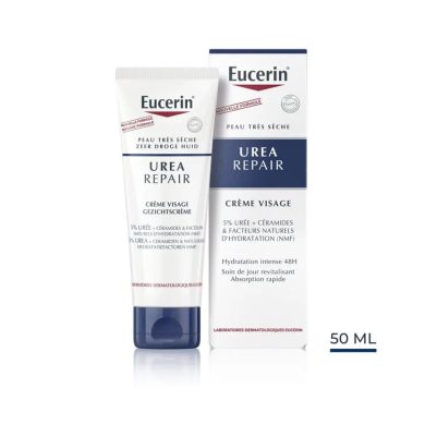 EUCERIN UREA REPAIR CREME VISAGE PEAU SECHE 5 % D'UREE 50 ML EUCERIN UREA REPAIR CREME VISAGE PEAU SECHE 5 % D'UREE 50 ML