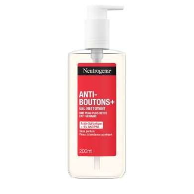 NEUTROGENA ANTI BOUTONS+ GEL NETTOYANT 200ML NEUTROGENA ANTI BOUTONS+ GEL NETTOYANT 200ML