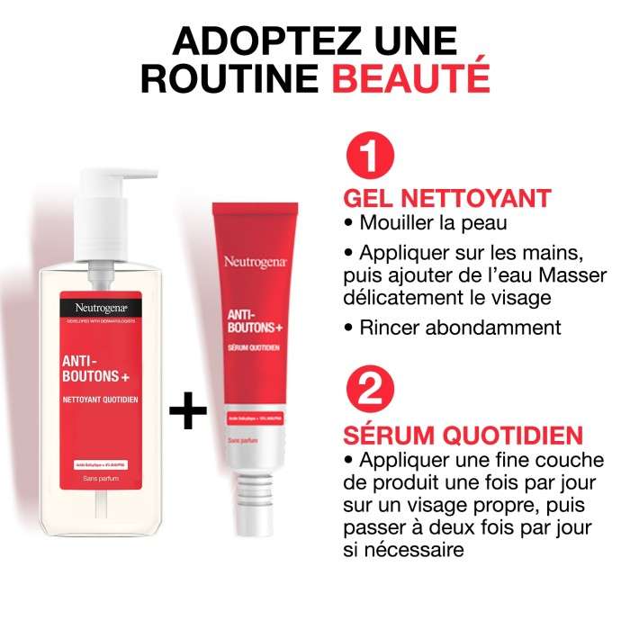 NEUTROGENA ANTI BOUTONS+ SERUM QUOTIDIEN 30ML NEUTROGENA ANTI BOUTONS+ SERUM QUOTIDIEN 30ML