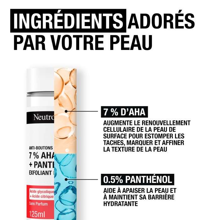 NEUTROGENA ANTI BOUTONS+ EXFOLIANT LIQUIDE 125ML NEUTROGENA ANTI BOUTONS+ EXFOLIANT LIQUIDE 125ML
