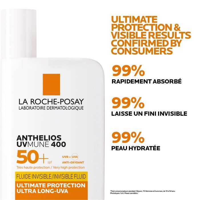 LA ROCHE POSAY OFFRE WEB ANTHELIOS UVMUNE 400 FLUIDE SOLAIRE INVISIBLE SPF 50+ 50 ML+ ANTHELIOS UVMUNE 15 ML OFFERT LA ROCHE POSAY OFFRE WEB ANTHELIOS UVMUNE 400 FLUIDE SOLAIRE INVISIBLE SPF 50+ 50 ML+ ANTHELIOS UVMUNE 15 ML OFFERT