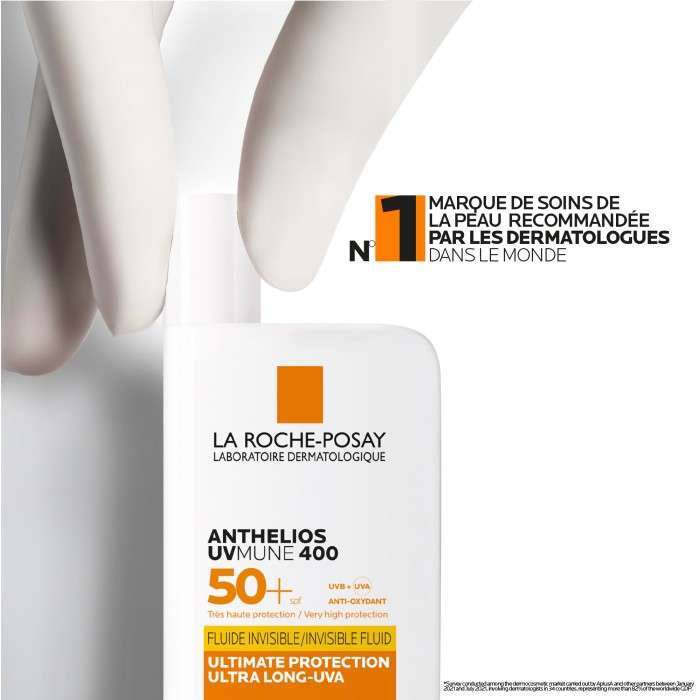 LA ROCHE POSAY OFFRE WEB ANTHELIOS UVMUNE 400 FLUIDE SOLAIRE INVISIBLE SPF 50+ 50 ML+ ANTHELIOS UVMUNE 15 ML OFFERT