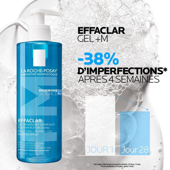 LA ROCHE POSAY EFFACLAR GEL MOUSSANT PURIFIANT PEAUX SENSIBLES GRASSES 400 ML LA ROCHE POSAY EFFACLAR GEL MOUSSANT PURIFIANT PEAUX SENSIBLES GRASSES 400 ML