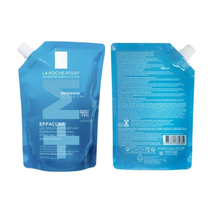LA ROCHE POSAY EFFACLAR GEL MOUSSANT PURIFIANT RECHARGE 400ML LA ROCHE POSAY EFFACLAR GEL MOUSSANT PURIFIANT RECHARGE 400ML