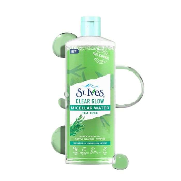 ST IVES CLEAR GLOW EAU MICELLAIRE ARBRE A THE 400ML ST IVES CLEAR GLOW EAU MICELLAIRE ARBRE A THE 400ML