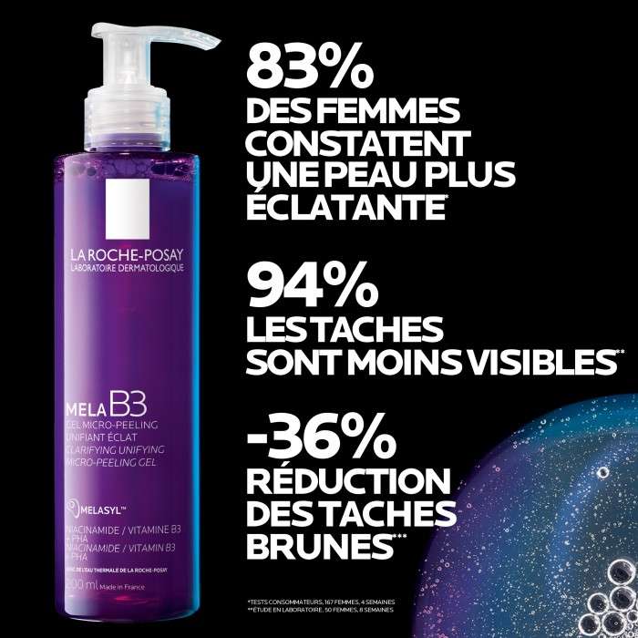 LA ROCHE POSAY MELA B3 GEL MICRO PEELING UNIFIANT ECLAT 200 ML LA ROCHE POSAY MELA B3 GEL MICRO PEELING UNIFIANT ECLAT 200 ML