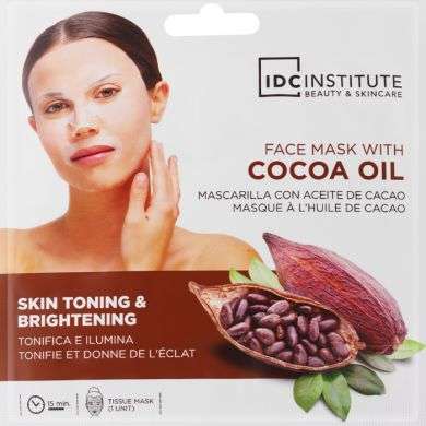 IDC INSTITUTE MASQUE TISSUE TONIFIANT VISAGE A L'HUILE DE CACAO 1 UNITE IDC INSTITUTE MASQUE TISSUE TONIFIANT VISAGE A L'HUILE DE CACAO 1 UNITE