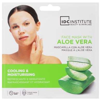 IDC INSTITUTE MASQUE TISSU RAFRAICHISSANT VISAGE ALOE VERA 1 UNITE IDC INSTITUTE MASQUE TISSU RAFRAICHISSANT VISAGE ALOE VERA 1 UNITE