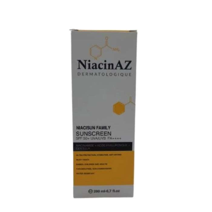 NIACINAZ ECRAN SOLAIRE SPF50+ NIACISUN FAMILY UVA UVB PA++++ 200ML.