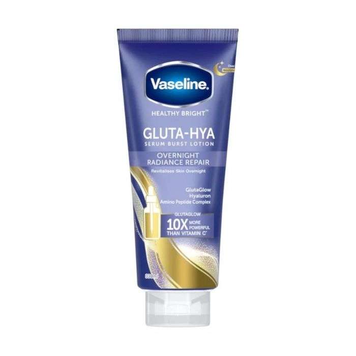 VASELINE GLUTA HYA SERUM BURST LOTION OVERNIGHT RADIANCE REPAIR 330ML VASELINE GLUTA HYA SERUM BURST LOTION OVERNIGHT RADIANCE REPAIR 330ML